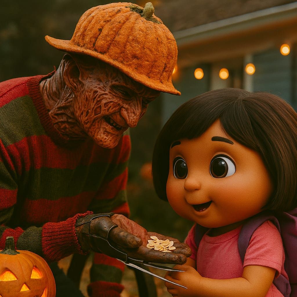 pumpkin fedora freddy's tricks and treats feds dora roasted ...