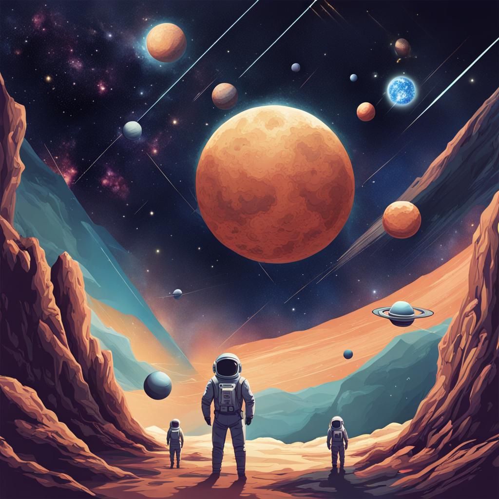 Space universe  by @Papilou