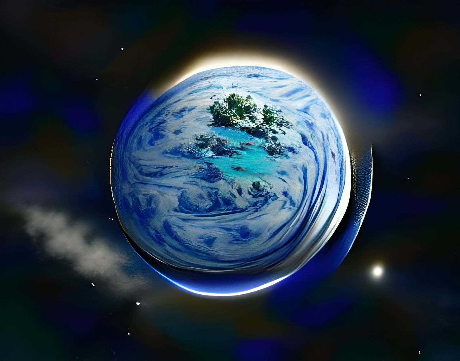 Mystical Blue Planet