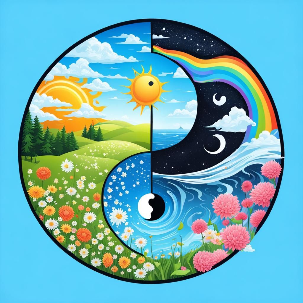 Spring and summer yin yang