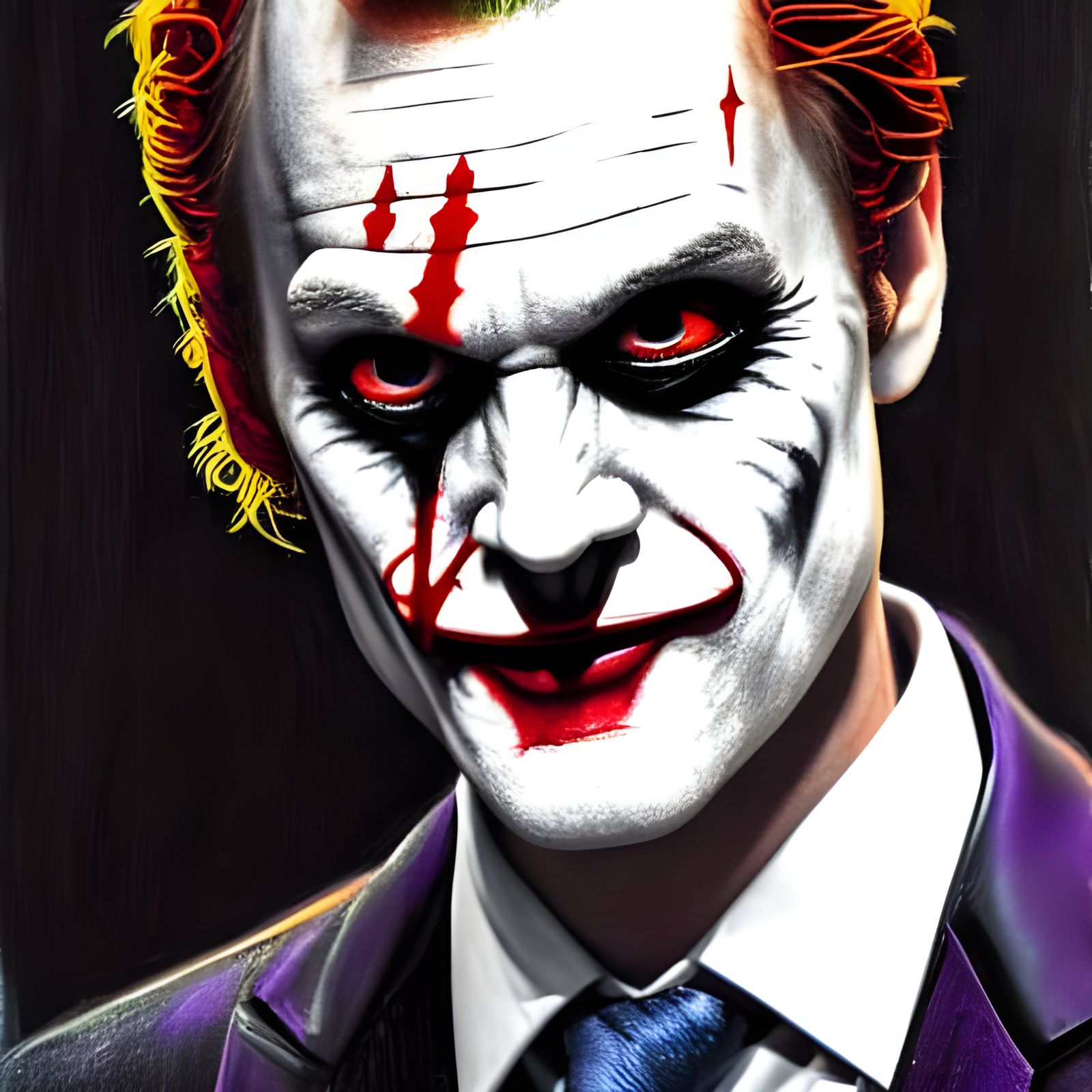 Barney Stinson as Joker - AI Generated Artwork - NightCafe Creator