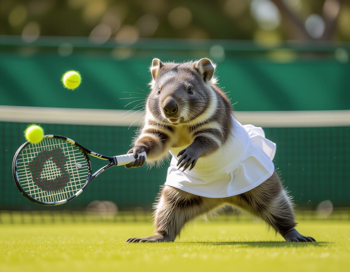 Focused to return every ball she sees.  by @Terra