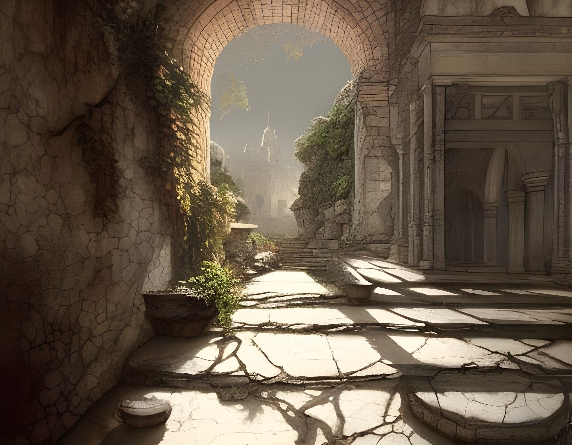 shadows between ancient walls  by @Harmanna