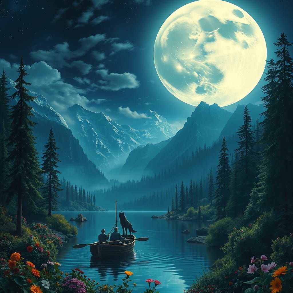 Moonlight Silhouette   by @Orphelia 