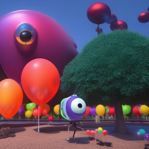 A big bag of hilarity, Pixar, Disney, concept art, 3d digita...