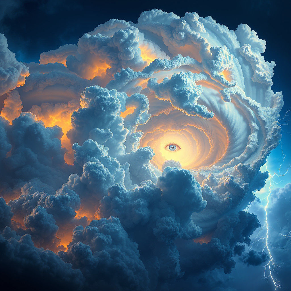 Swirling Stormy Vortex as Digital Matte Painting