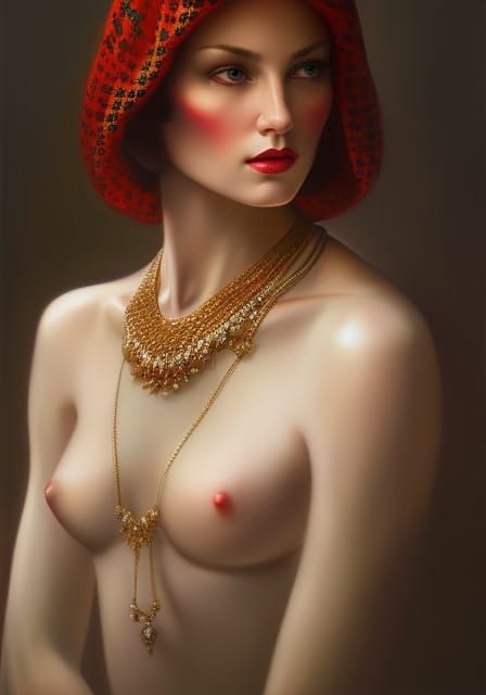 Model with decoration