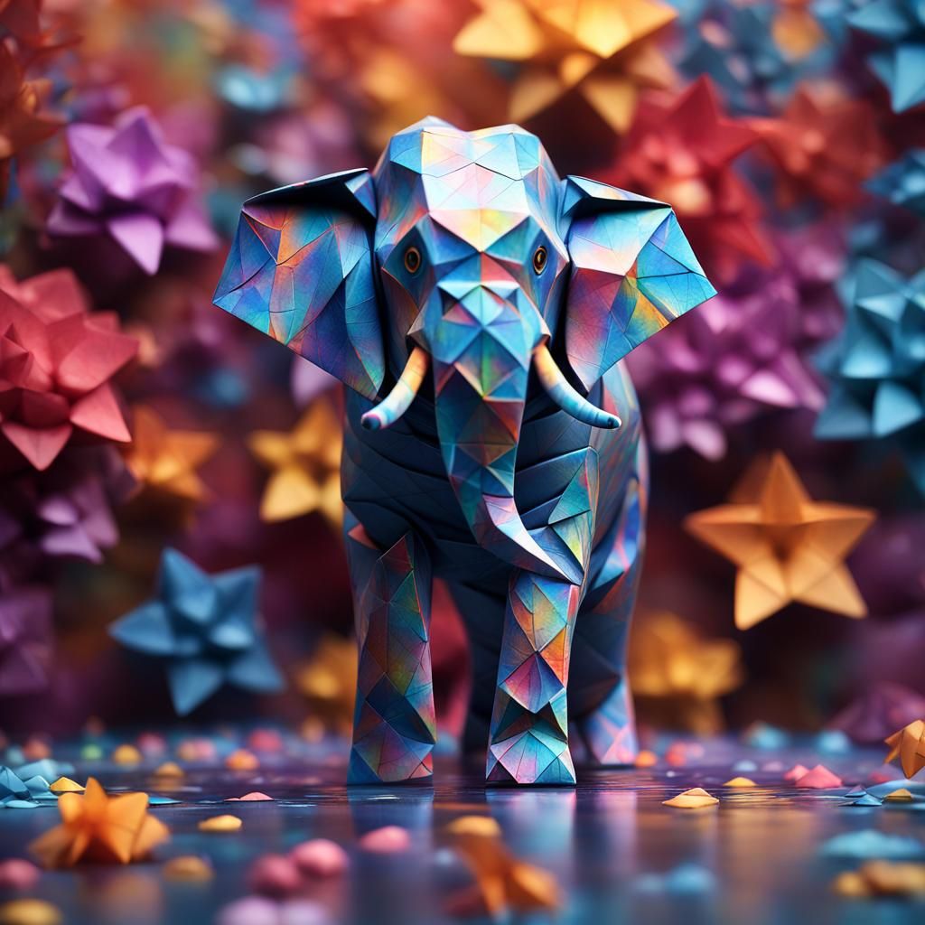 origami elephant