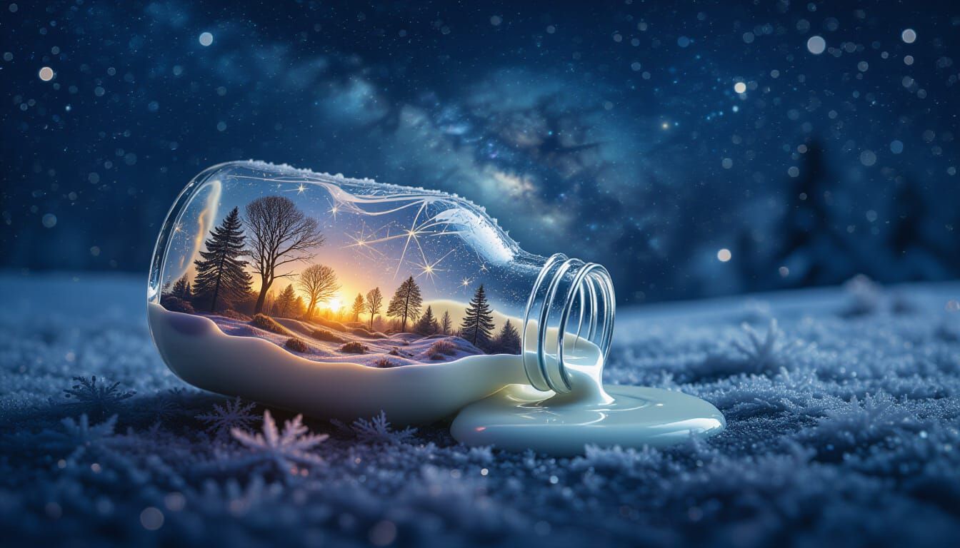 World in a bottle of Milk  by @Gothic Vampire Poetry