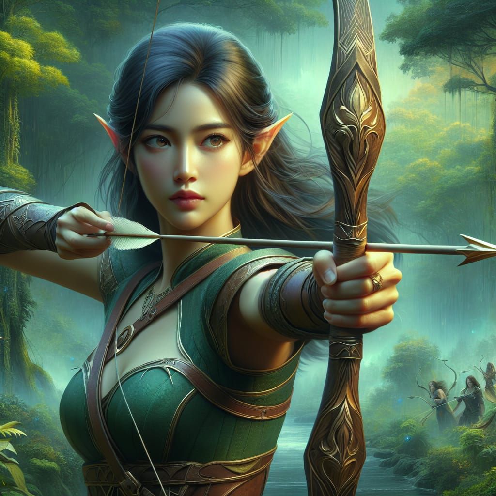 Elven Archer  by @Drivers