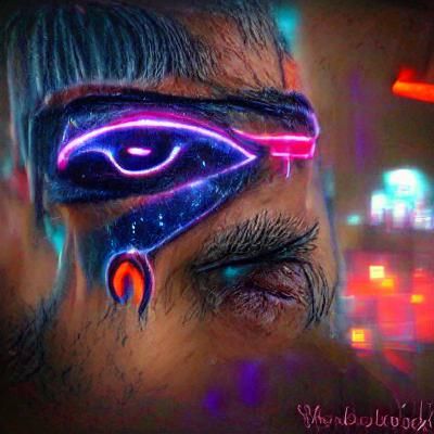 Slumber third eye watching infinite galaxies
