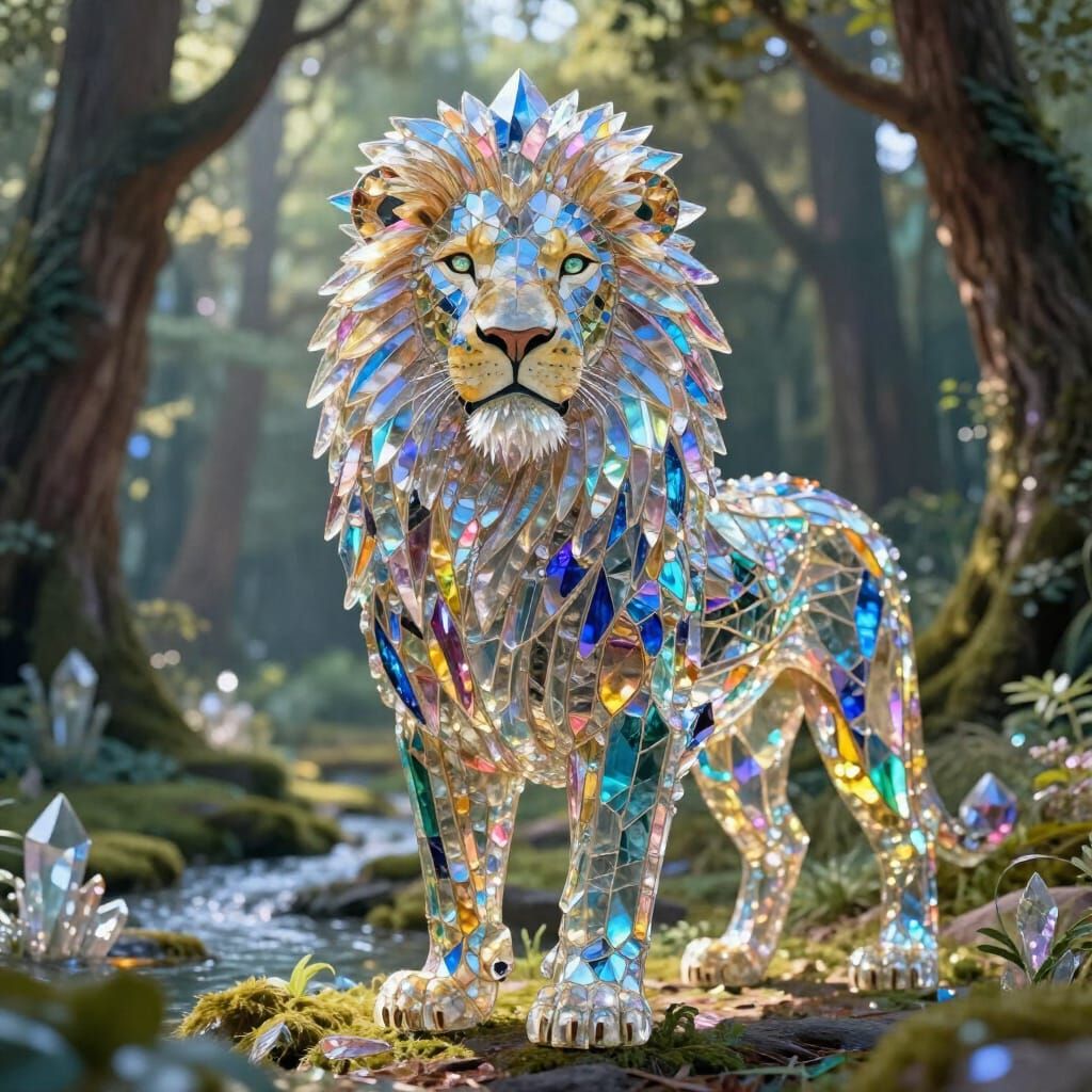 Glass Lion   by @Figo