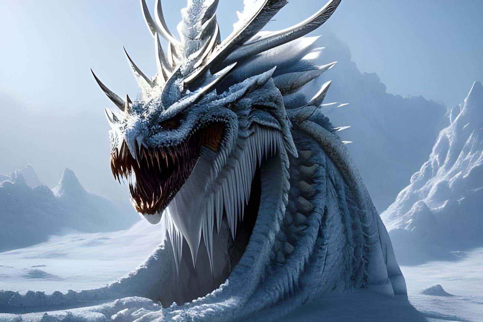 white dragons wallpaper