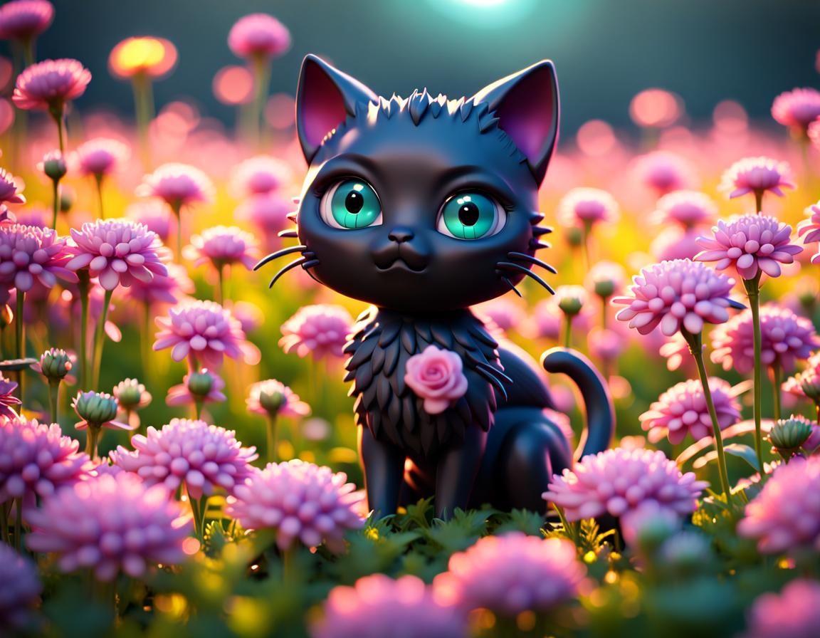 Chibi Black Cat