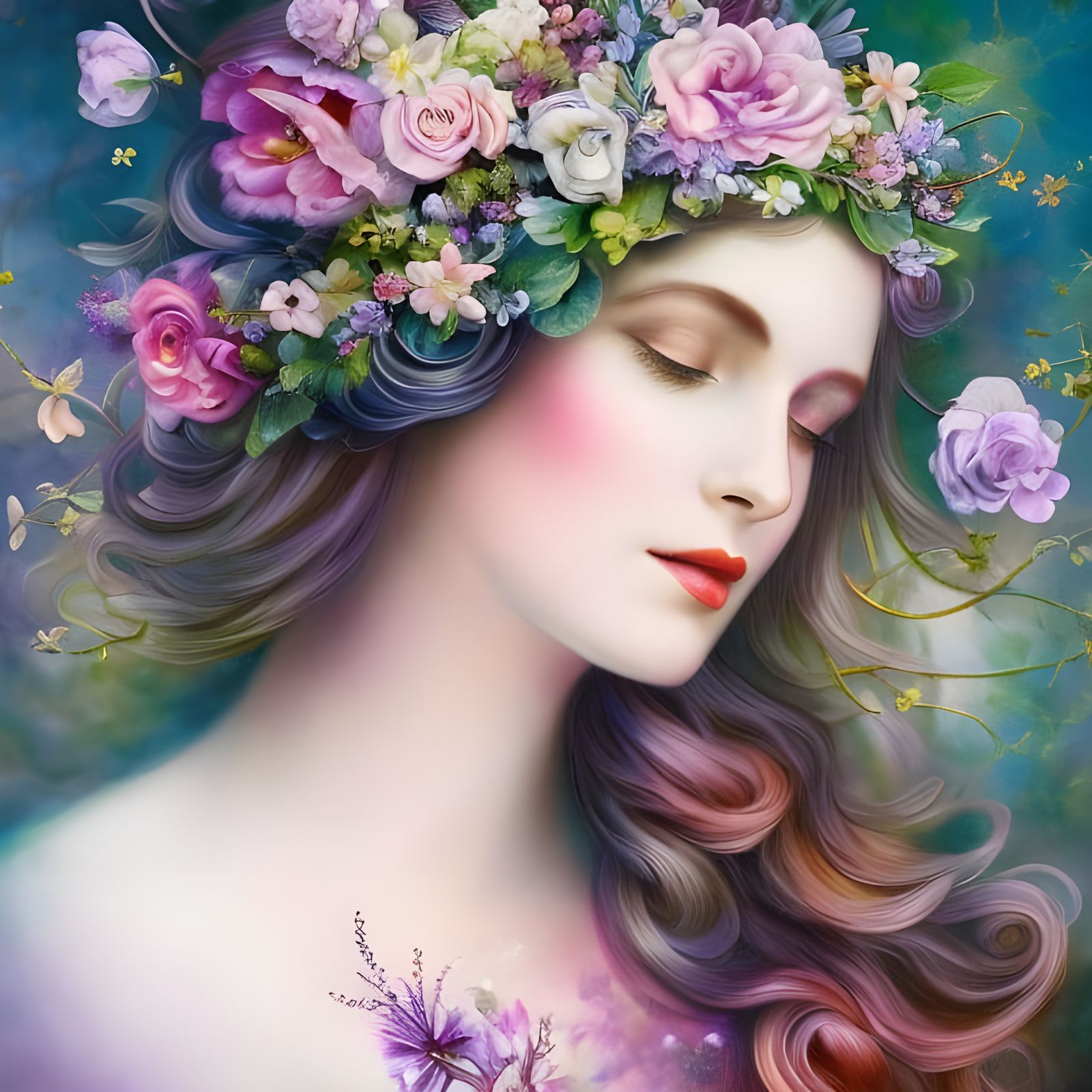 Paint with all the colors of the flowers  by @Soda Khan