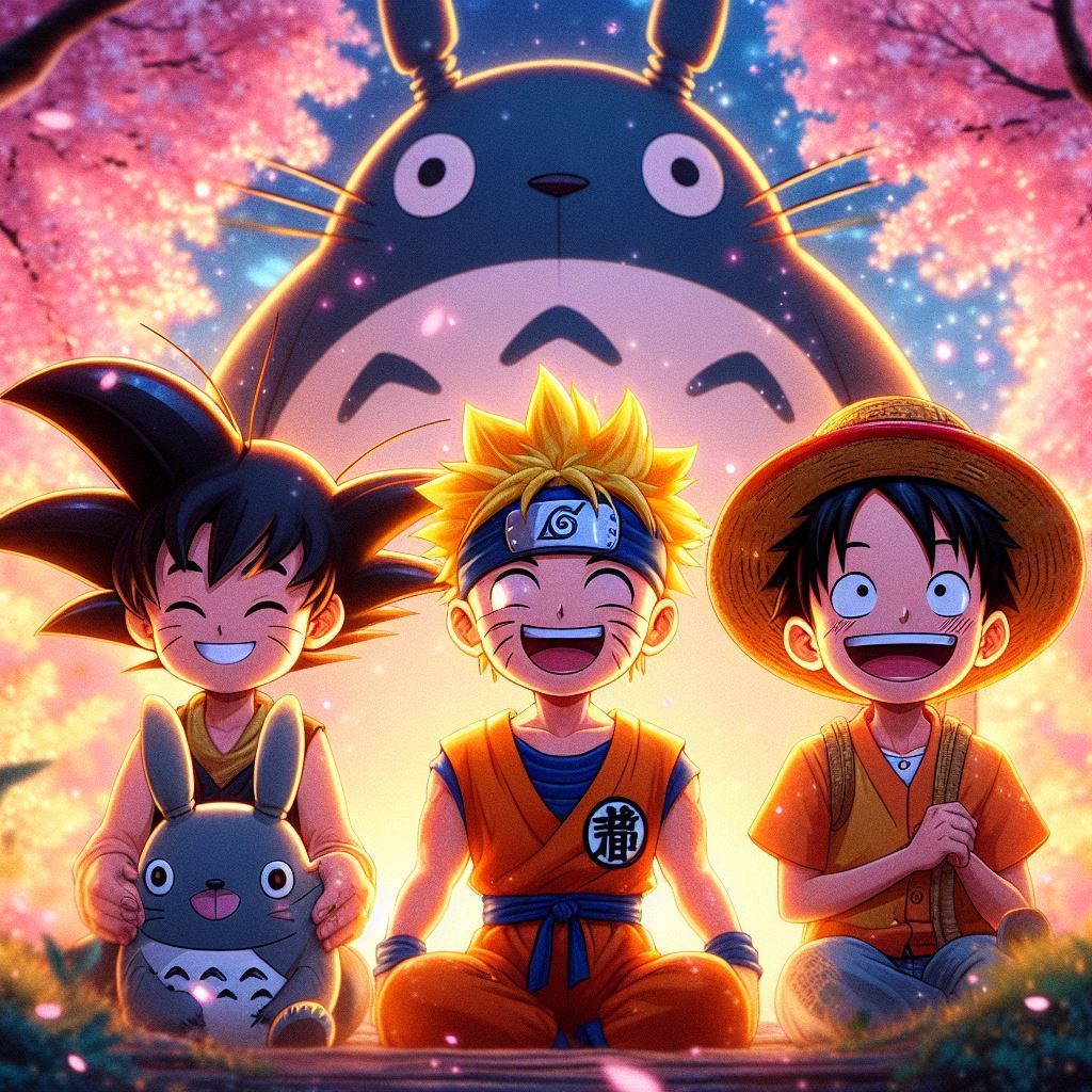 Selfie with anime friends