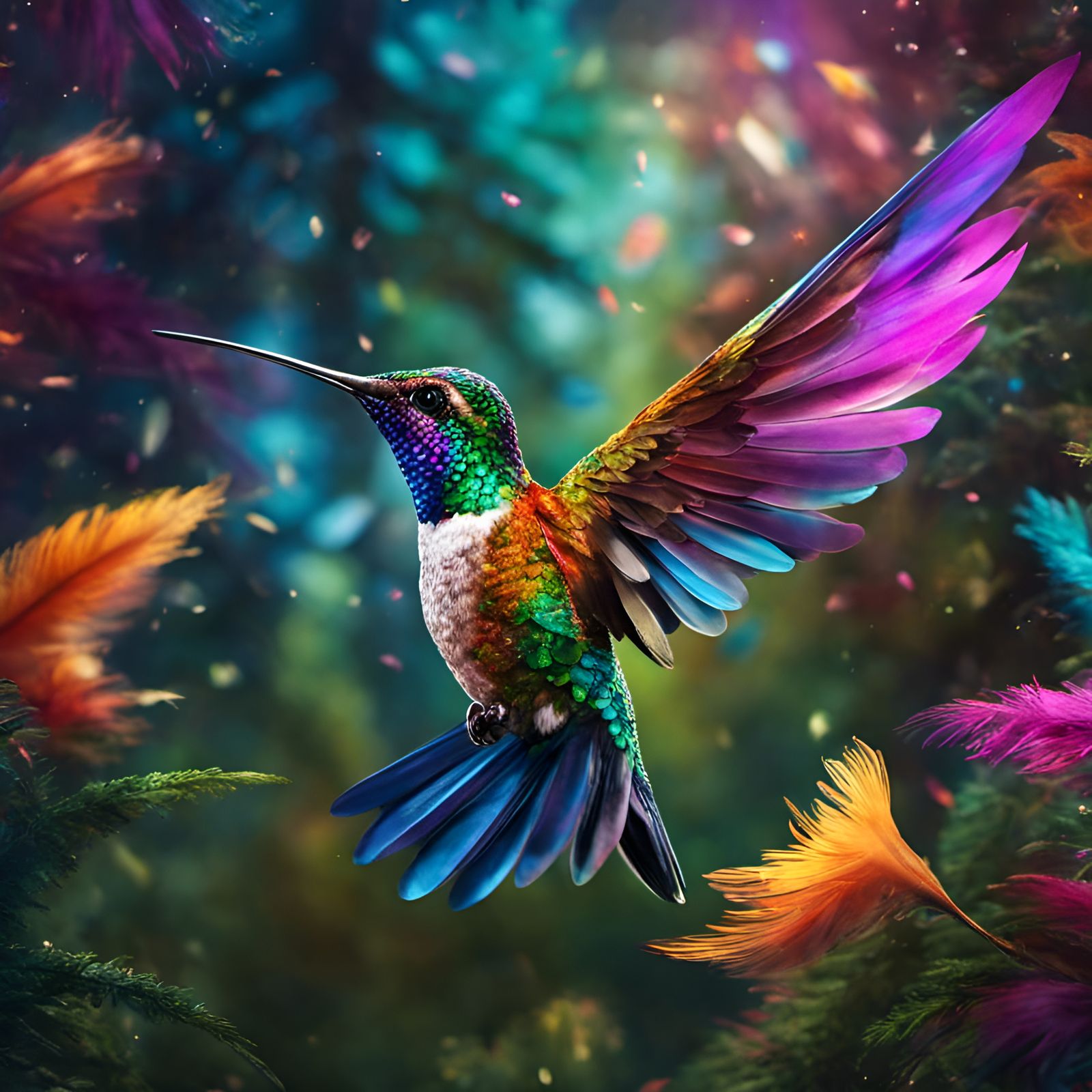 hummingbird  by @Magdalene