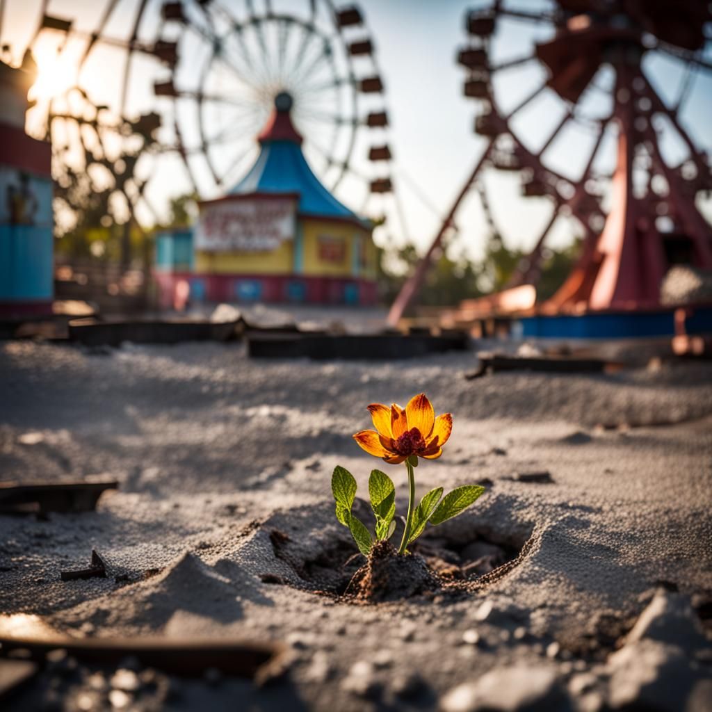 An abandoned amusement park  by @Pavel
