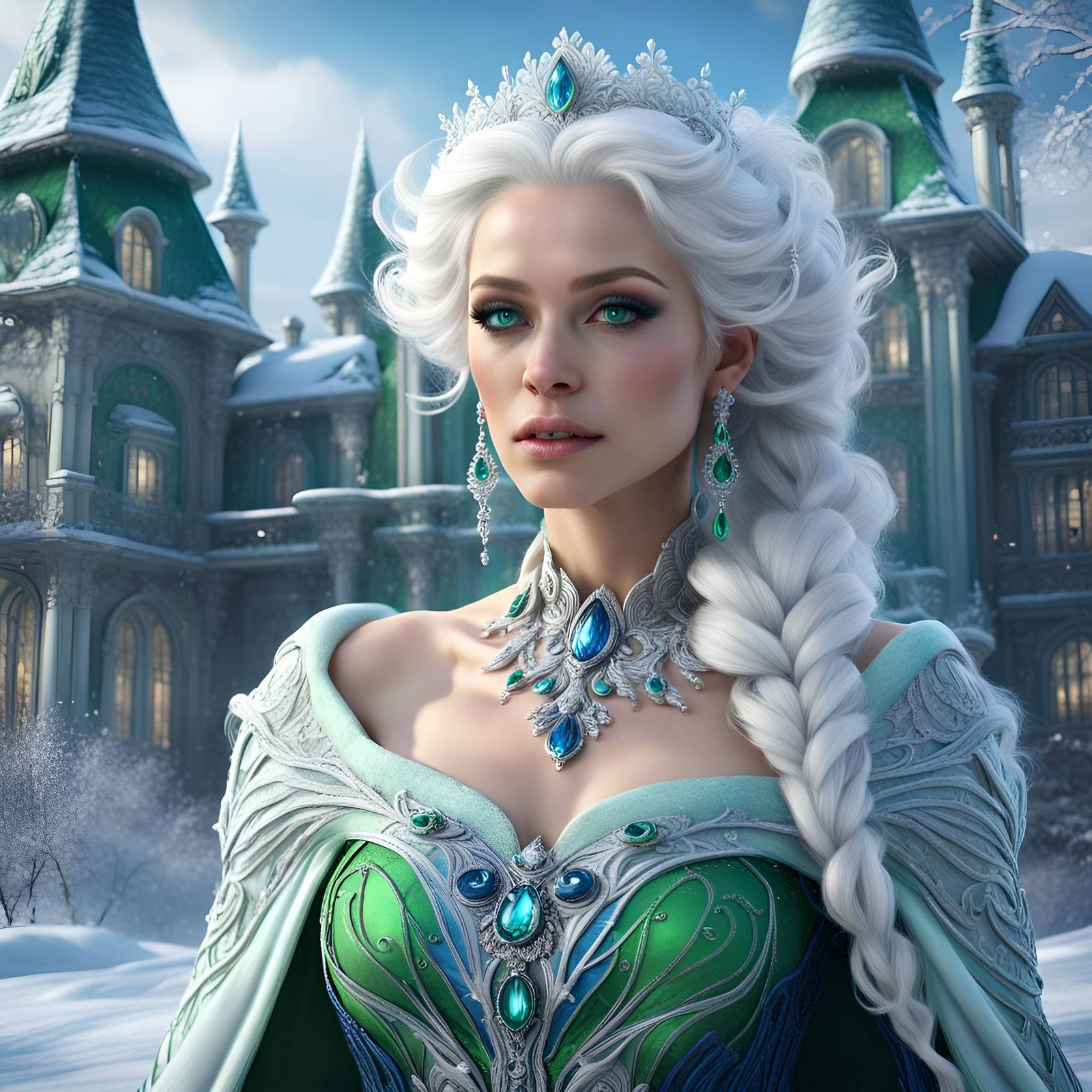 The Ice Queen AI Generated Artwork NightCafe Creator