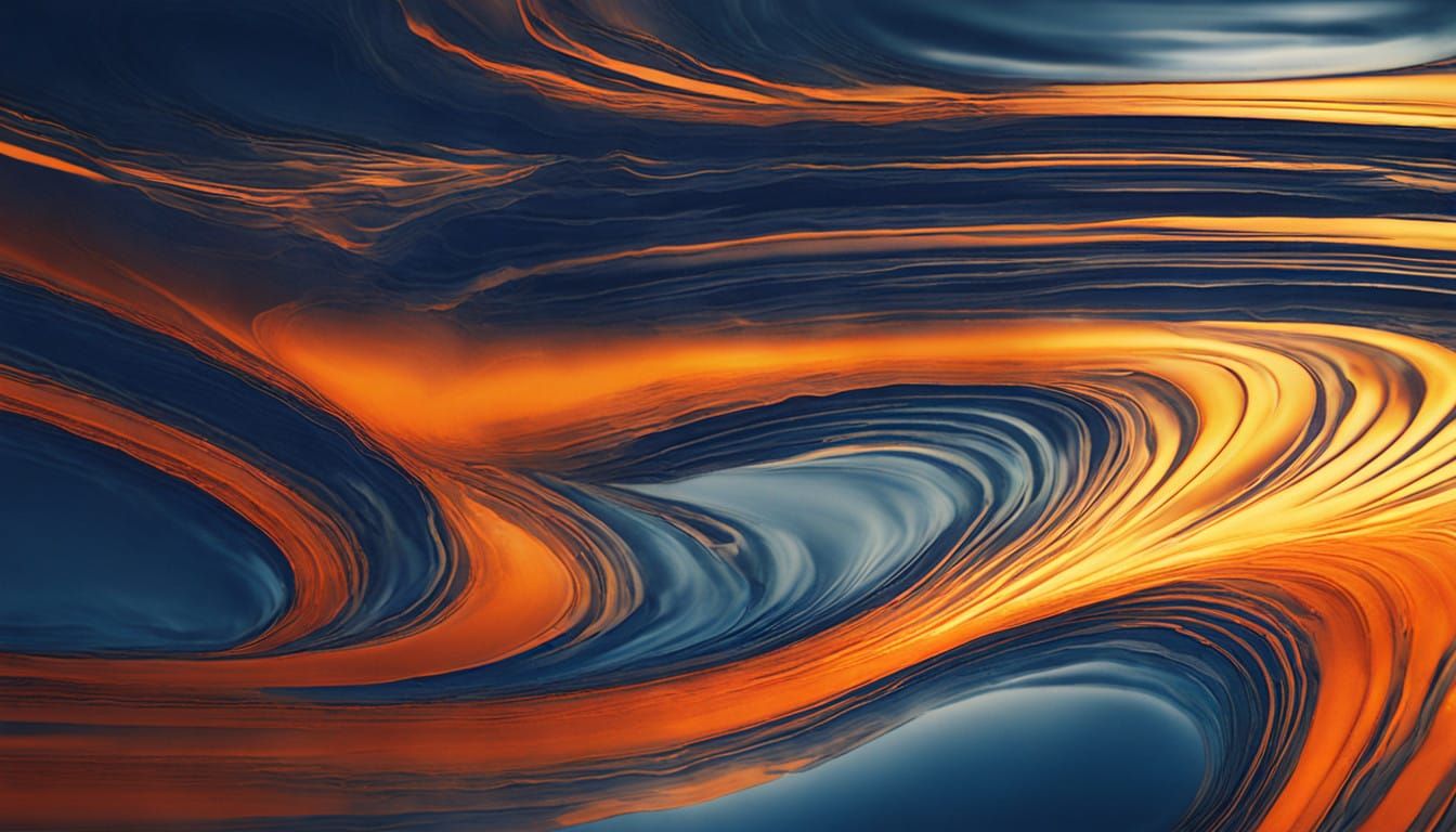 An abstract photograph inspired by surrealism, featuring vibrant swirls of color blending seamlessly ...  by @Max Chernyshov