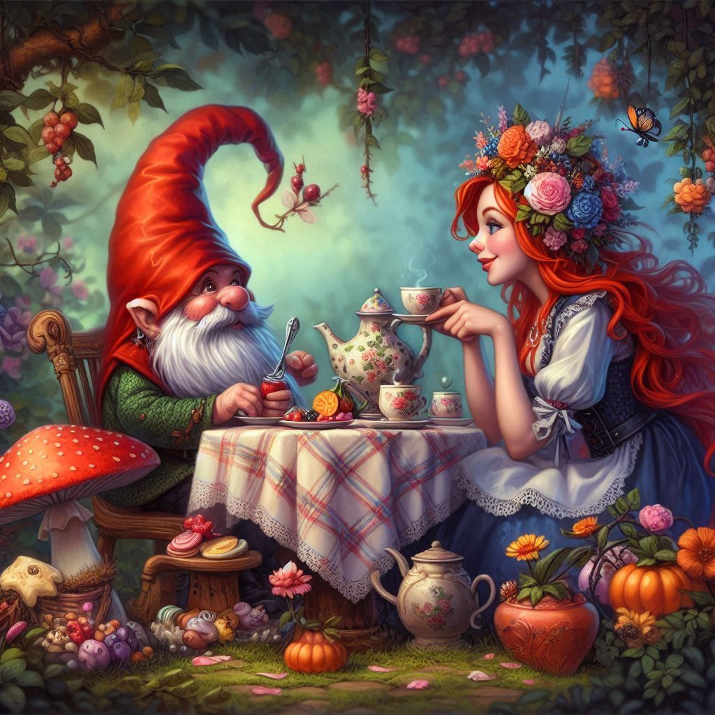 Gnome tea party