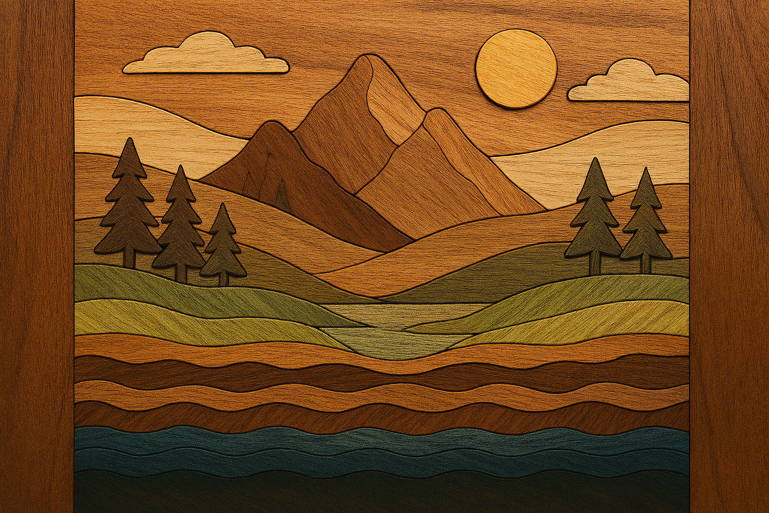 Wooden landscape