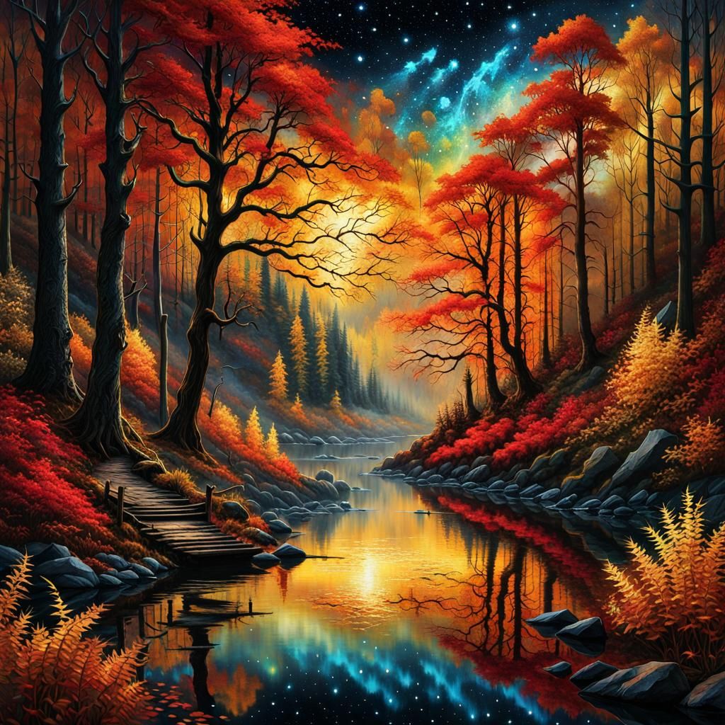 magical autumn forest  by @photon