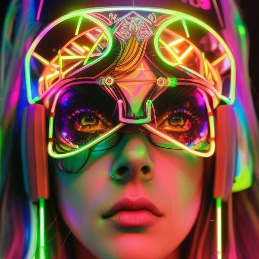 Cyber punk girl - AI Generated Artwork - NightCafe Creator