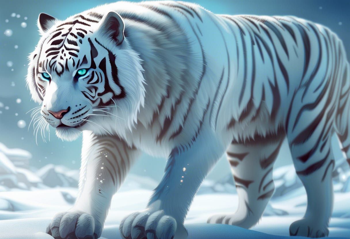 White snow