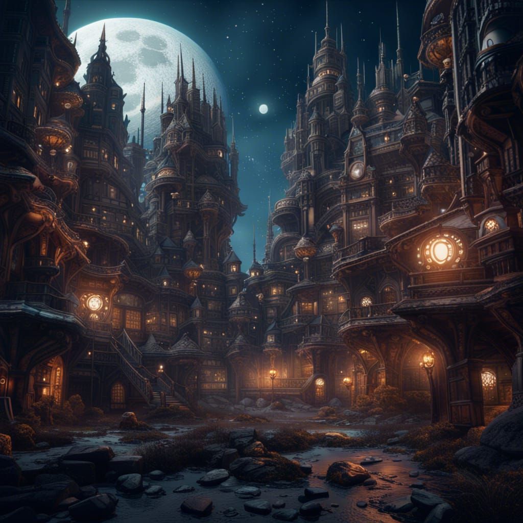 City on the moon