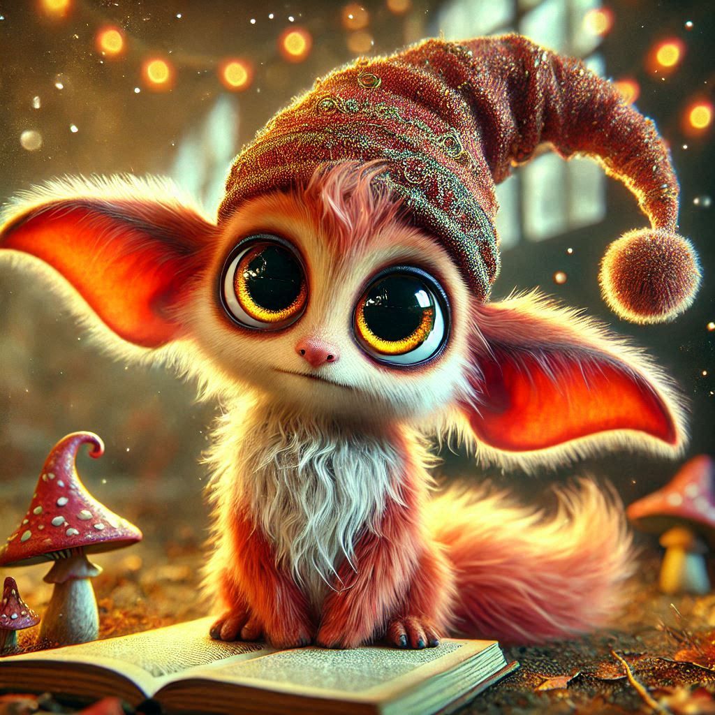 adorable fairy-tale fantasy creature portrait..