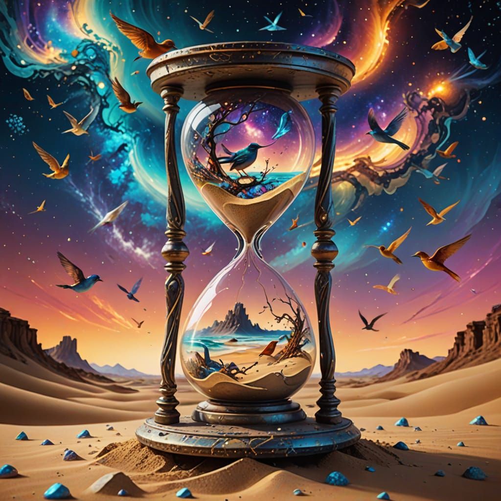 An hourglass    by @Maria_fairy_id