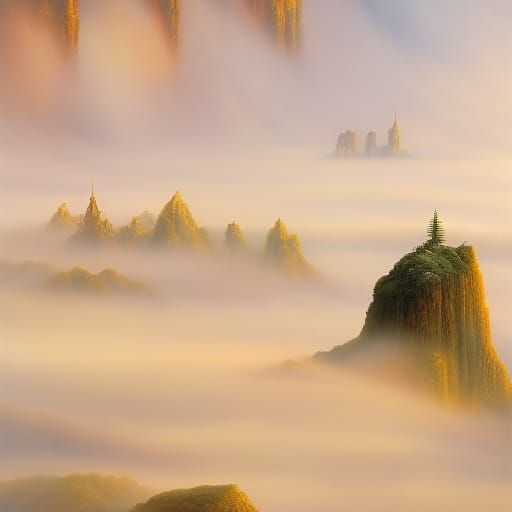 High above the clouds