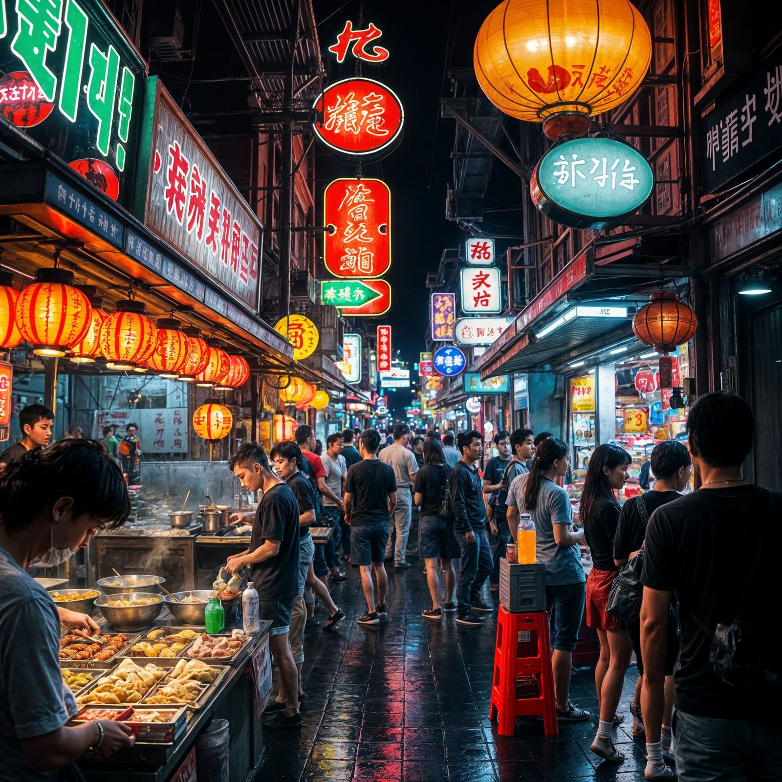 Asian Night Market  by @Joe