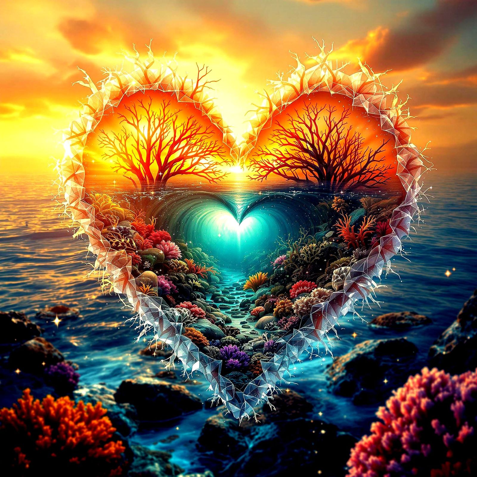 Heart of the Reef  by @mathy_art_girl_305