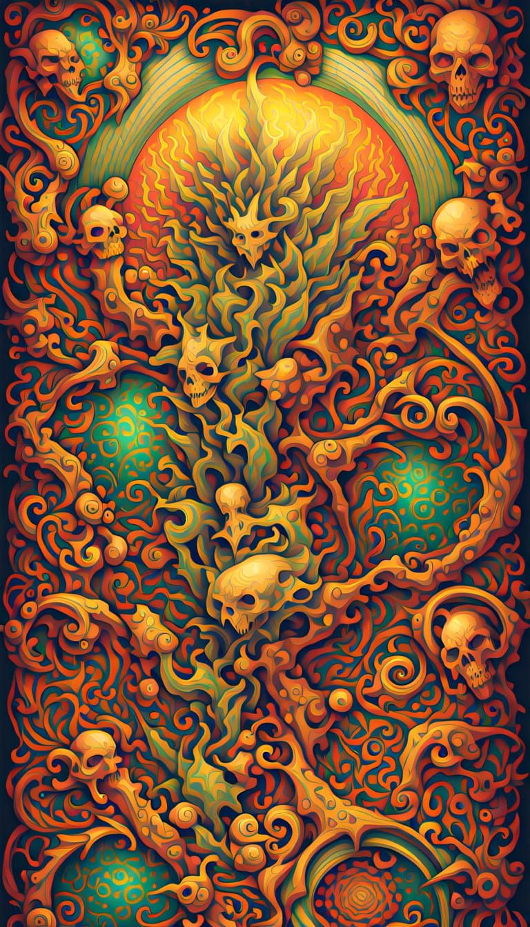 Extrapolate and Illustrate Four Distinct Different... - AI Art