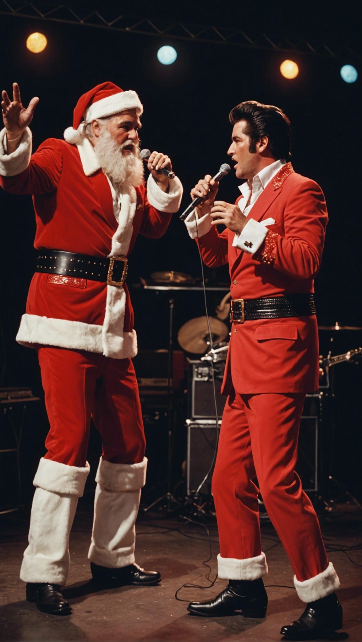 Elvis & Santa Sing the Christmas Hits - AI Generated Artwork ...