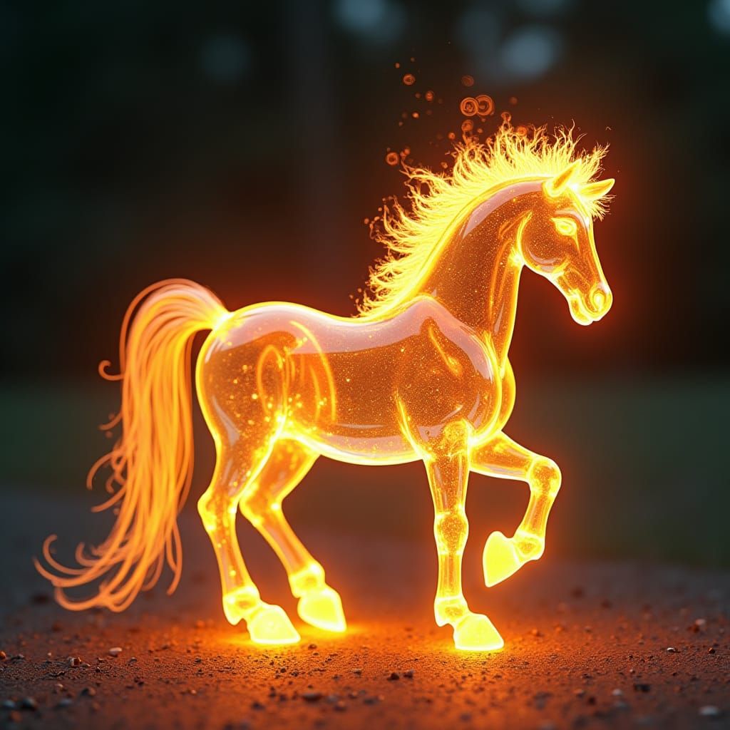 fiery horse