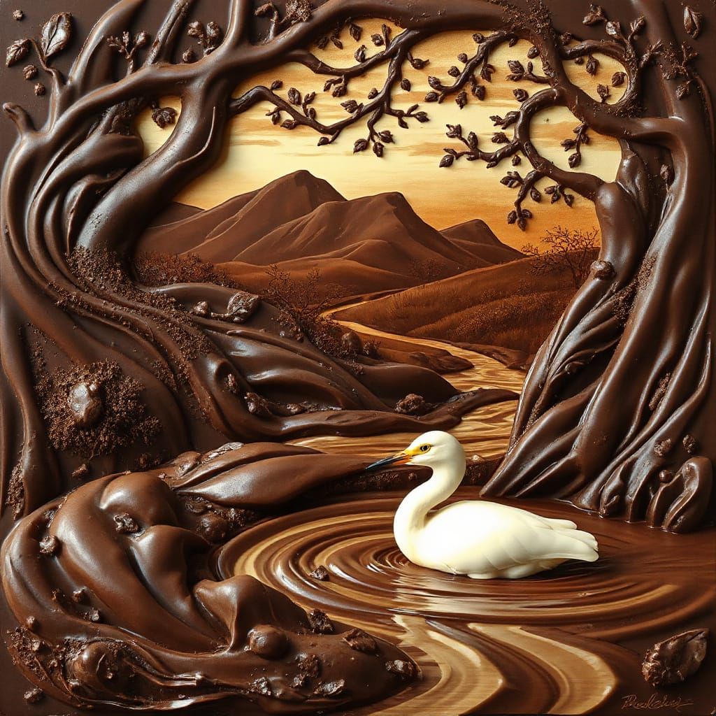 Luscious chocolate world  by @Staircase Flash