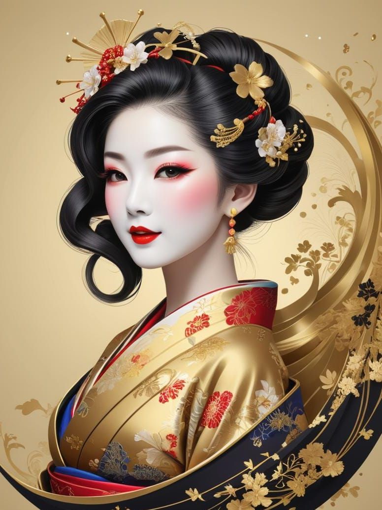 Portrait of a Geisha  by @Truong Hoang