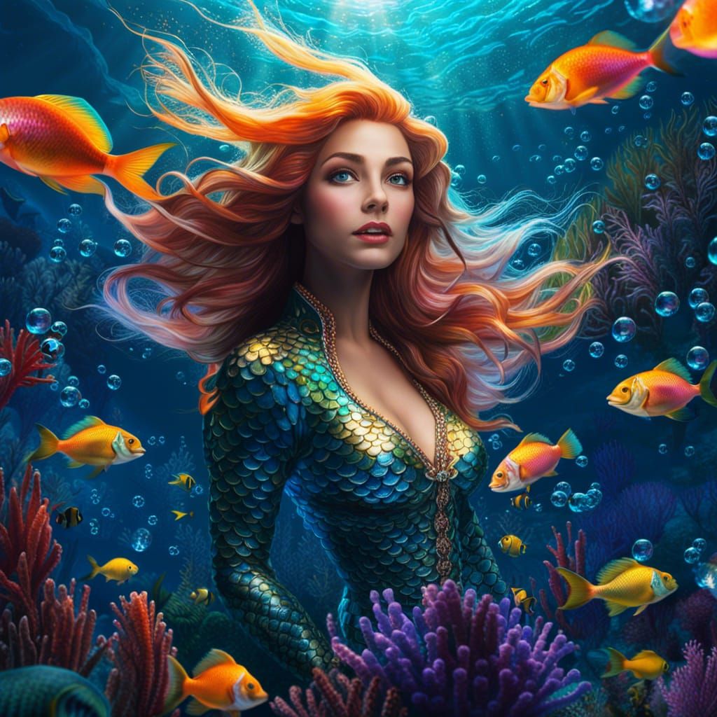 mermaid  by @Hani