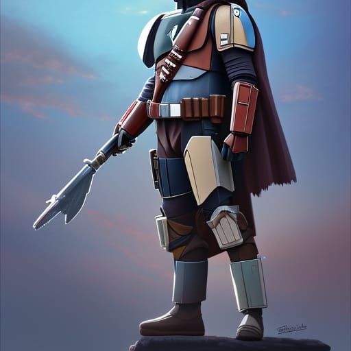 Din Djarin vs Anime AI Generated Artwork NightCafe Creator