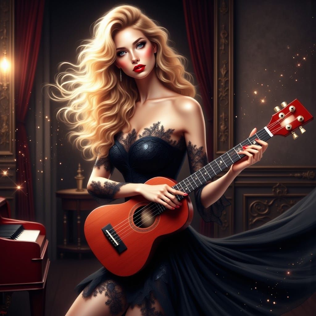 <lora:MusicInstrumentsFlux:1.0> 