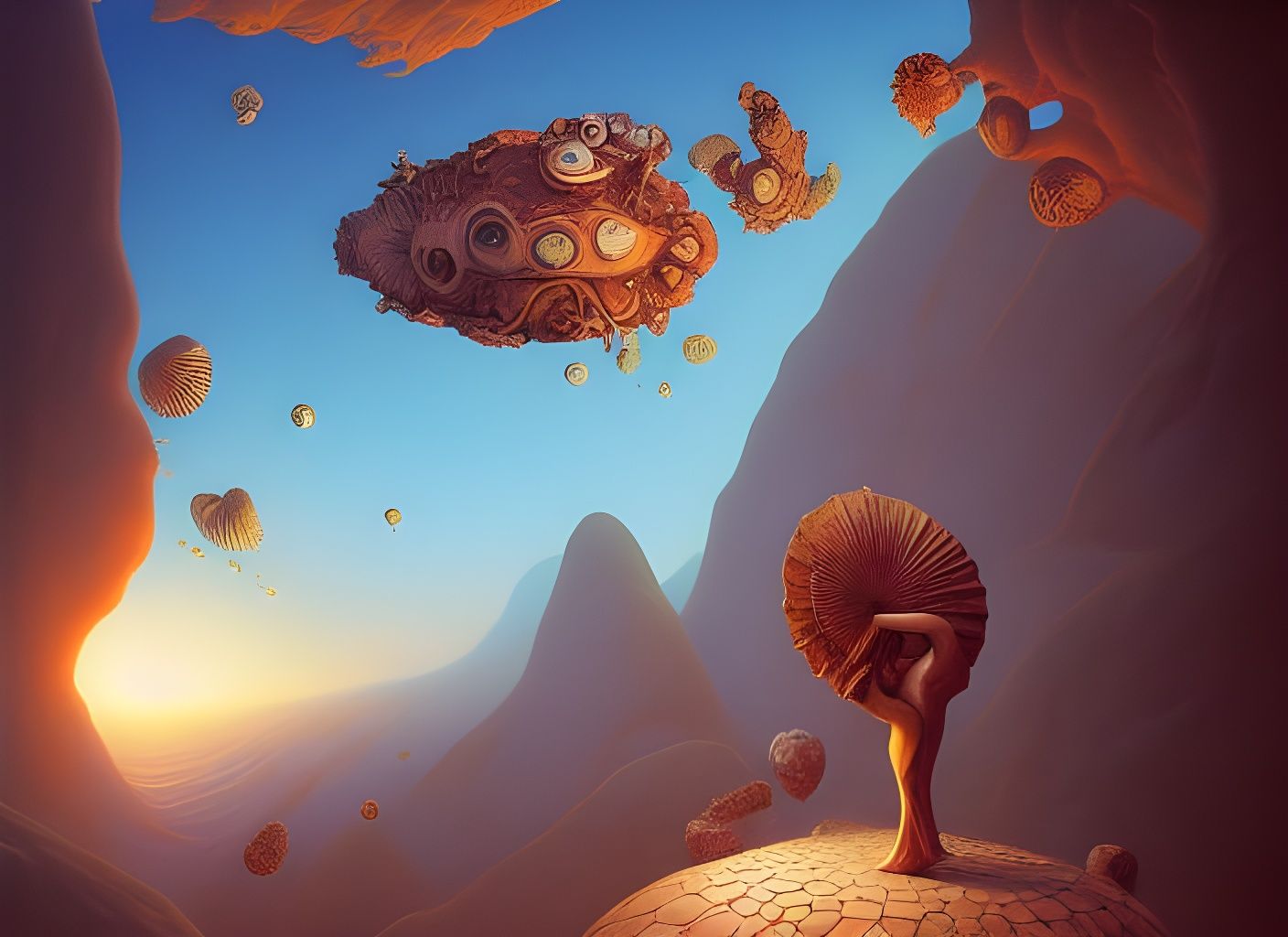 The future belongs to the Shellfish 😆😅😂🤔😟 AI Generated Artwork