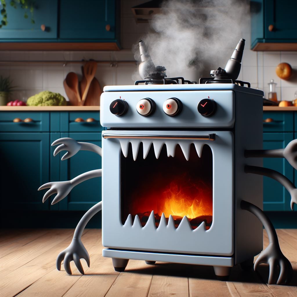 Enraged Monster Stove - AI Generated Artwork - NightCafe Creator