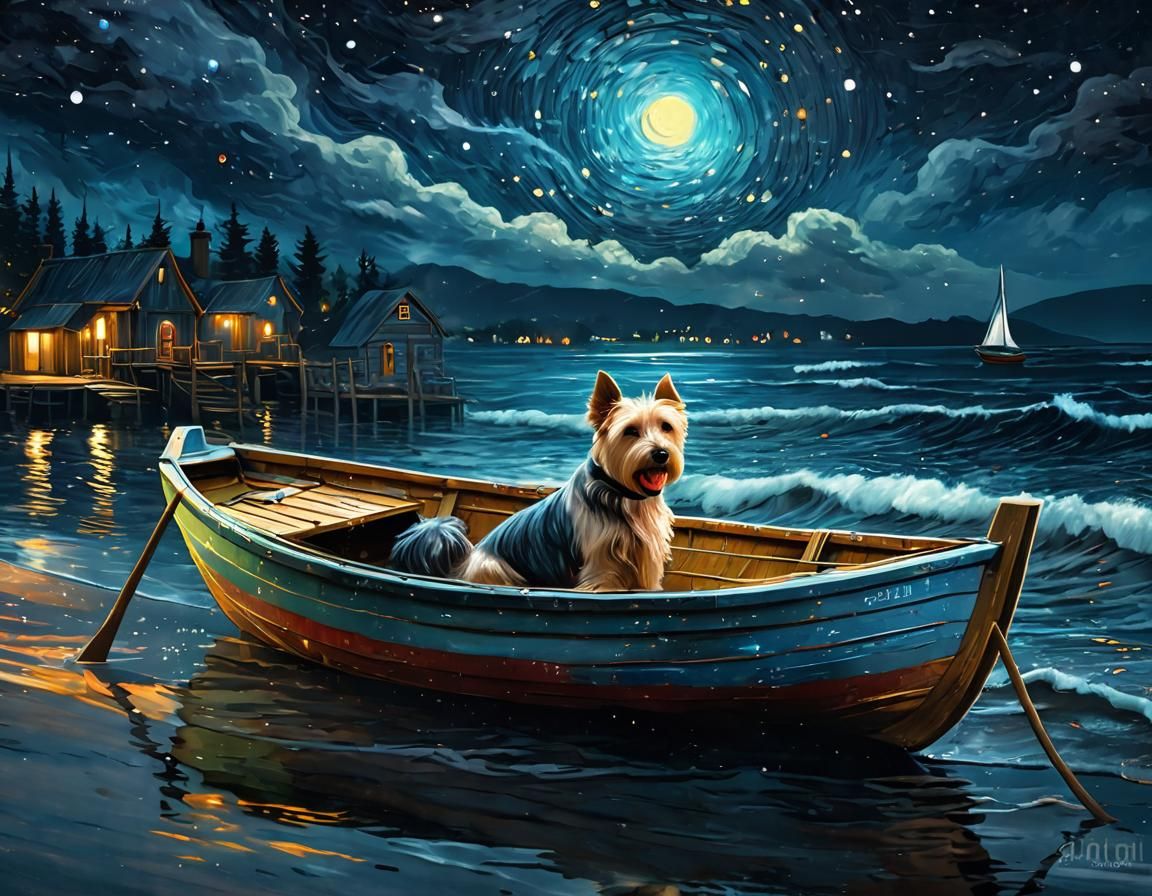 little dog at sea