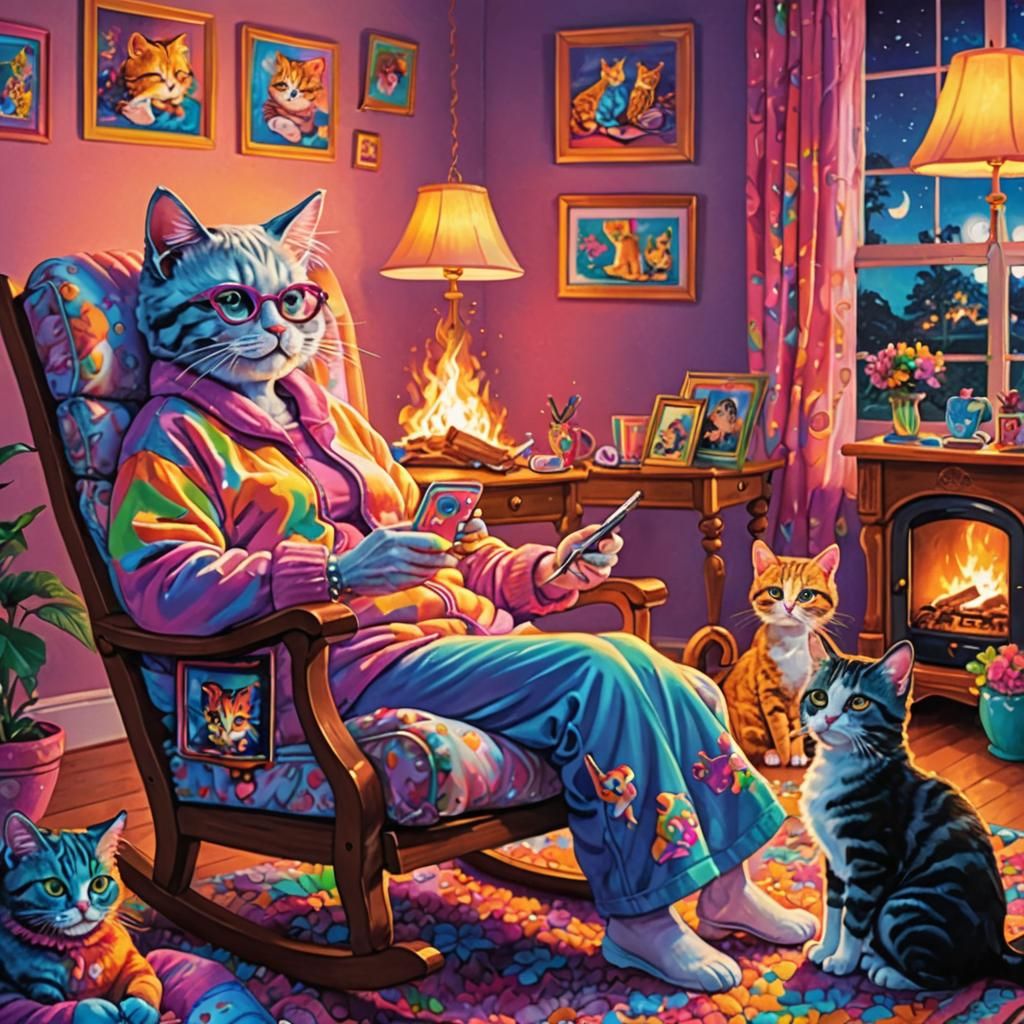 Lisa Frank Style  by @TiebethTheNinja
