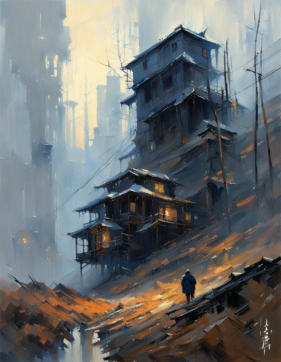 Atmospheric Wisps in Kashin Style