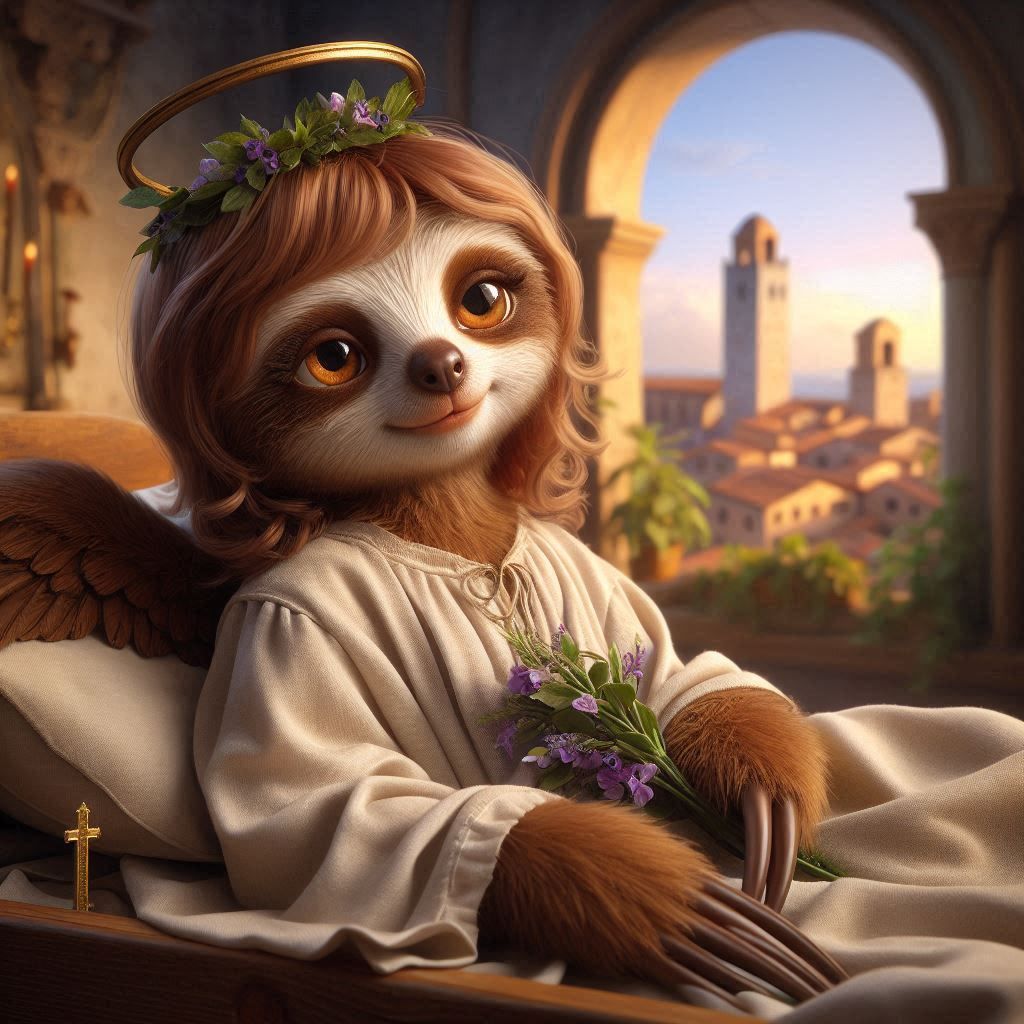 Blessed Finsloth of Saint Gimigniano, patron saint of the ha...