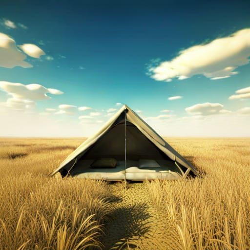 Grassland Camping AI Generated Artwork NightCafe Creator